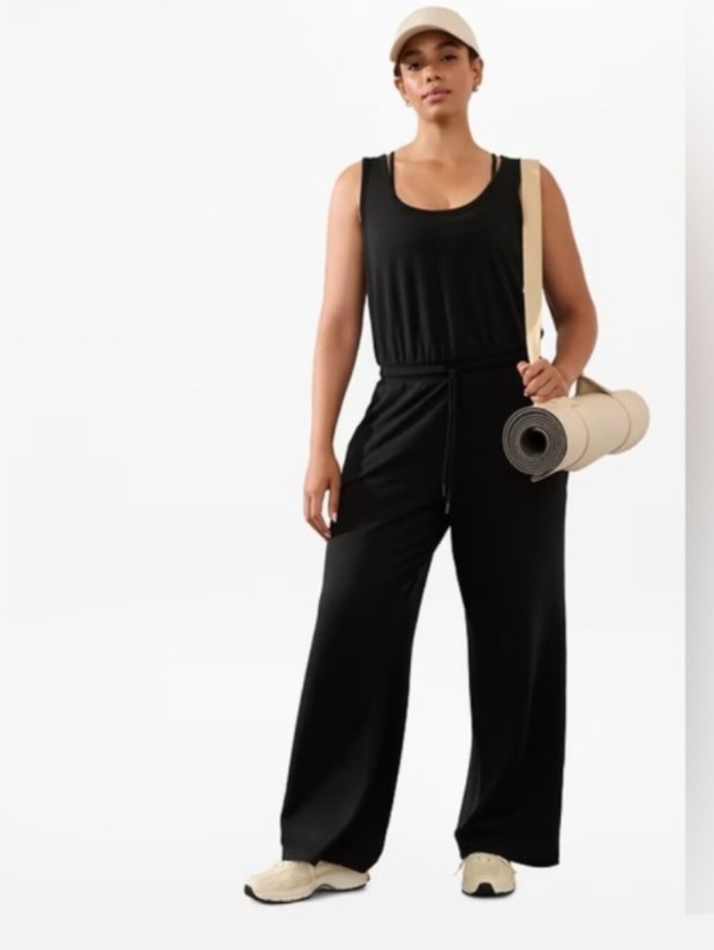 Athleta Coaster Luxe Jumpsuit Black Size XS EUC MRSP$98
